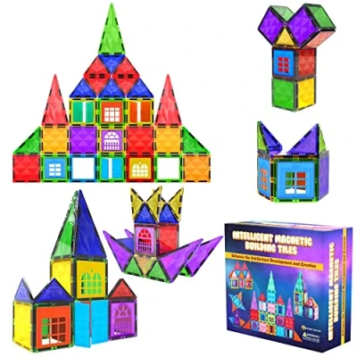 Imagen de Desire Deluxe Juego de bloques y ladrillos magnéticos construcción Juguete educativo para niñas niños 3, 4, 5, 6, 7 años Juegos aprendizaje 42 piezas