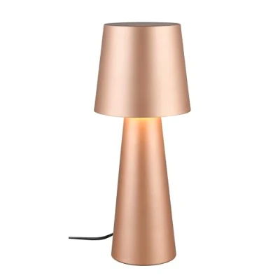 Imagen de Trio Lighting Lámpara de mesa Nubia, marrón, altura 40 cm, metal, E27
