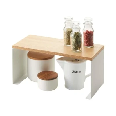 Imagen de YAMAZAKI Industries 3922 Estante de cocina (30 x 5 14 18,5 cm), color blanco