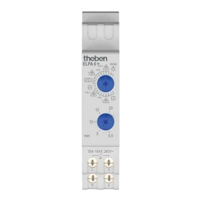 Imagen de Theben 0060003 ELPA 6 Plus Minutero de Escalera electrónico Carril DIN