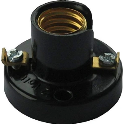Imagen de Electraline 70126 Casquillo cónico E14, color negro
