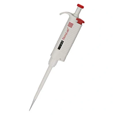 Imagen de stonylab Controlador de Pipeta Monocanal, Micropipeta Volumen Variable Ajustable con Cono Punta Autoclavable, Single Channel Pipette para Investigación Laboratorio, 0,5 10µL