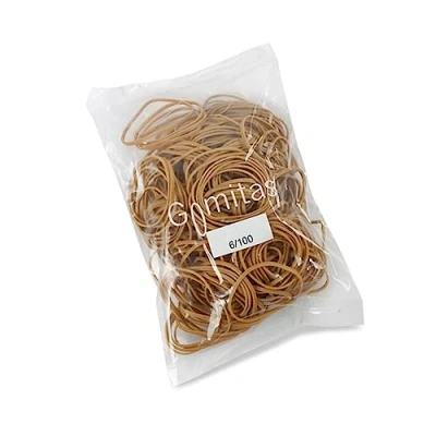 Imagen de Casterli 20060004 bolsa Gomas elásticas, elásticas medida Ø 140 x 2 mm de 100g 70% caucho natural (Bolsa 100 g, 60 mm)