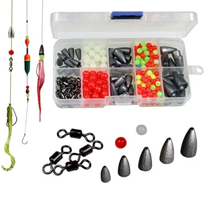Imagen de THKFISH Texas and Carolina Juego de Pesas para Pesca (339 piezas/389 Piezas), diseño Bala Pesca, 389pcs