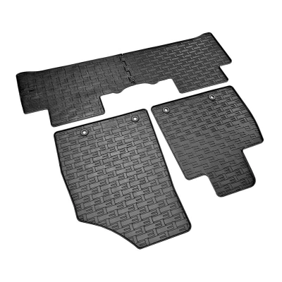 Imagen de AutoStyle CK RMG03 Juego de alfombrillas suelo caucho macizo delante y detrás 4 negro