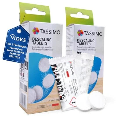 Imagen de VIOKS 8 pastillas descalcificadoras de repuesto para cafetera Bosch Siеmens 311909 00311909 00311530, descalcificadora antical Tassimo TCZ6004
