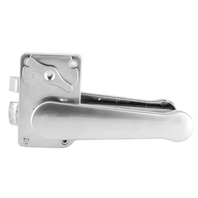 Imagen de cerradura de puerta, juego palanca puerta inodoro, perilla manija baño, cromo pulido para yate Camper RV