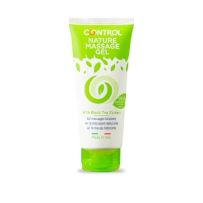 Imagen de Control Nature Gel de Masaje con 99.4% Ingredientes Naturales, Base Acuosa, Compatible Preservativo, 100 ml