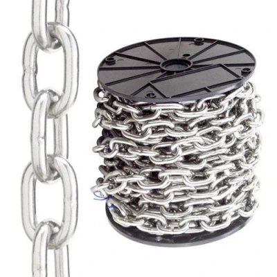 Imagen de Cadena en rollo zincada 7 mm.(rollo 26 metros)