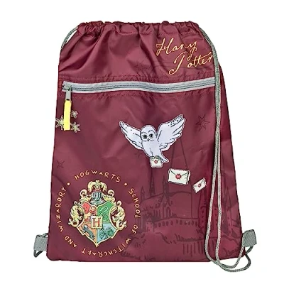 Imagen de Undercover Bolsa de deporte con cierre seguridad, bolsillo cremallera, aprox. 32 x 41 cm, diseño Harry Potter, marrón