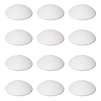 Imagen de 12 x sossai® topes de puerta/topes pared/inmovilizadores puerta autoadhesivos TP60 Ø: 60 mm Color: Blanco
