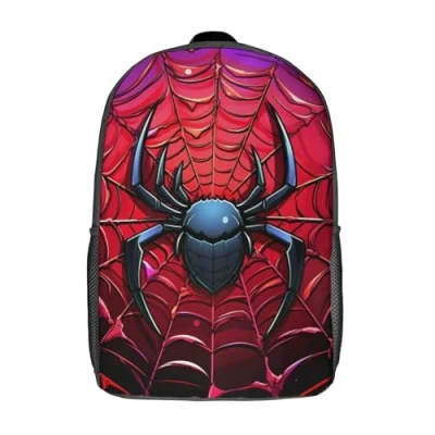 Imagen de YTPONBCSTUG Mochila Escolar Con Impresión En 3D De Arañas Animales dibujos animados，Mochila Viaje 17inch