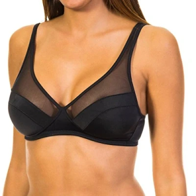 Imagen de DIM Generous Wireless BRA Sujetador sin aros, Mujer, Talla: 80C, Black