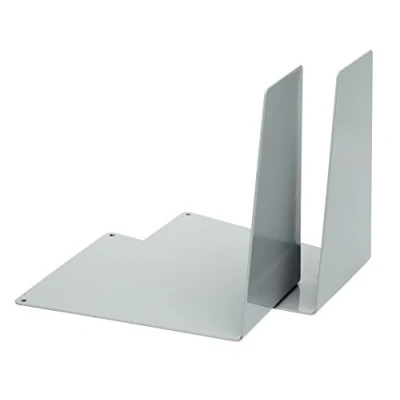 Imagen de Alco Albert 4304 29 Sujetalibros (metal, 120 x 140 145 mm, forma de cuña, 1 par), color gris