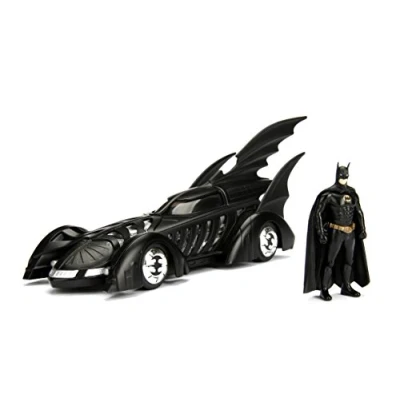 Imagen de Jada Modelo Batmobile de Batman Forever 22 cm Escala 1/24 con Figura 100% Original Oficial DC Comics Toys