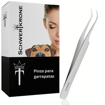 Imagen de Schwertkrone pinzas curvas, para garrapatas, de relojería, curvadas, 11,5 cm, puntiagudas modelismo