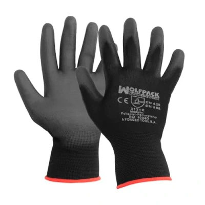 Imagen de WOLFPACK LINEA PROFESIONAL Guantes Poliuretano / Nylon Impregnado 7&quot; (Par)