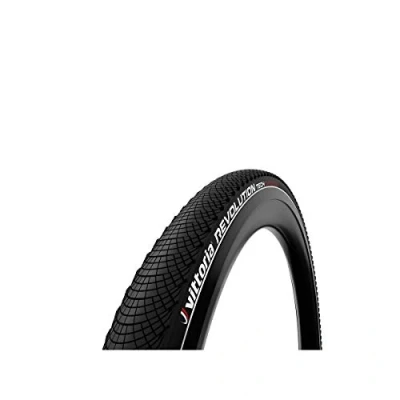 Imagen de VITTORIA Revolution Tech Neumático rígido, Unisex Adult, Negro Reflectante, 27.5 x 2.0
