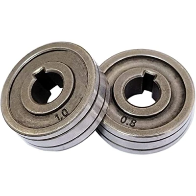 Imagen de 2 rodillos de transmisión alambre 30 x 10 mm, SSJ 29A SSJ29 alimentador MIG MAG equipo guía soldadores (0,8/1,0 mm)