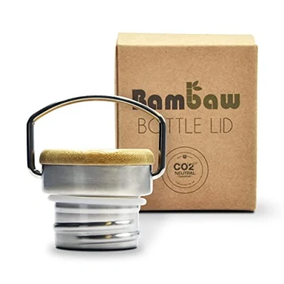 Imagen de Bambaw Tapón botella agua de boca ancha Recambio tapa termo No compatible con todas las botellas Solo la Marca