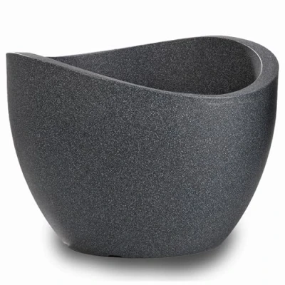 Imagen de Scheurich 53382 0 Maceta, Color Negro