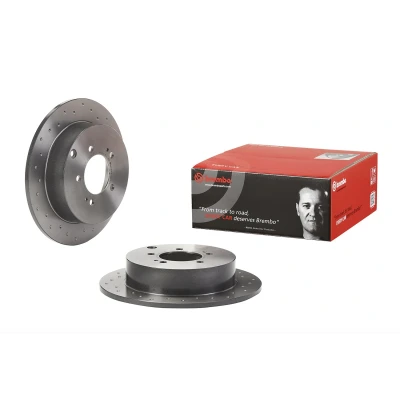 Imagen de BREMBO 08.A755.1X Disco de freno 302 10 5 perforado, macizo revestido MITSUBISHI: Lancer 8 Limousine, 8, Outlander 2 SUV, PEUGEOT: 4007