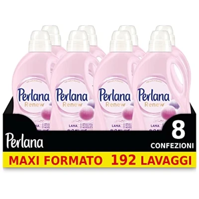 Imagen de Perlana Renew Lana Rosa Detergente para lavadora (efecto cachmere, 24 lavados)