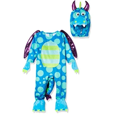 Imagen de amscan Disfraz de Dragón Azul Bebé Accesorios, Multicolor (999666)