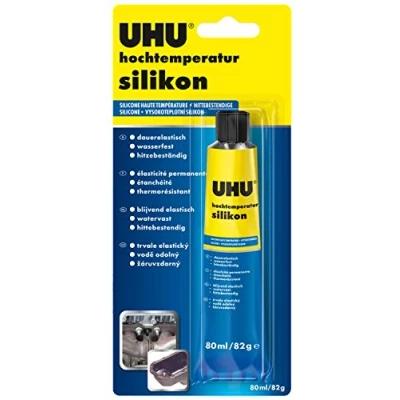 Imagen de Uhu 46735 de silicona alta temperatura, 80 ml, negro