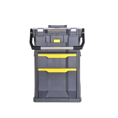 Imagen de STANLEY Carro de Herramientas Modular 2 en 1 con Caja y Organizador, Espaciosa 59 Litros Capacidad, Asa Telescópica Revestimiento Bimaterial, STST1 79231