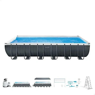 Imagen de INTEX 55222 Piscina Desmontable 732x366x132 cm Pack Deluxe + depuradora con clorador