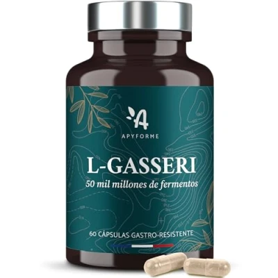 Imagen de Apyforme Lactobacillus Gasseri Probióticos Flora Intestinal Vientre Plano Para la Digestión y Hasta 50 Mil Millones UFC/Día 60 Cápsulas Gastrorresistentes L