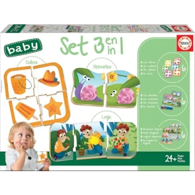 Imagen de Educa Set Baby 3 en 1 Juego Educativo para Bebés (18123)