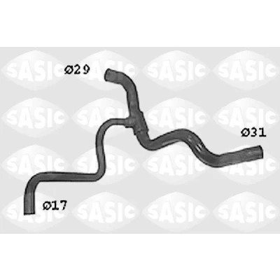 Imagen de SASIC SWH4295 Manguitos de Radiador a la izquierda abajo RENAULT: MEGANE Scenic, 1, 1 Classic