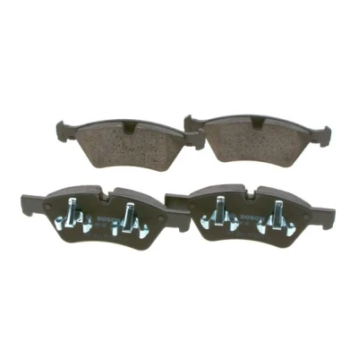 Imagen de BOSCH 0 986 494 165 Juego de pastillas freno Low Metallic con instrucciones montaje, Chapa antichirridos, clip émbolo norauto, oscaro,