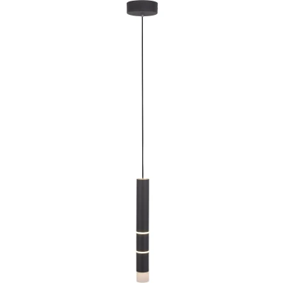 Imagen de PURE Vega lámpara colgante LED, un cilindro, negro