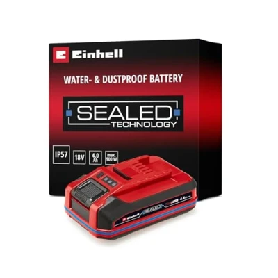 Imagen de Original Einhell 18 V 4,0 Ah SEALED Power X Change PLUS (batería de V, estanca al agua y polvo, clase protección IP57, uso universal para todos los aparatos Change, sin cargador)