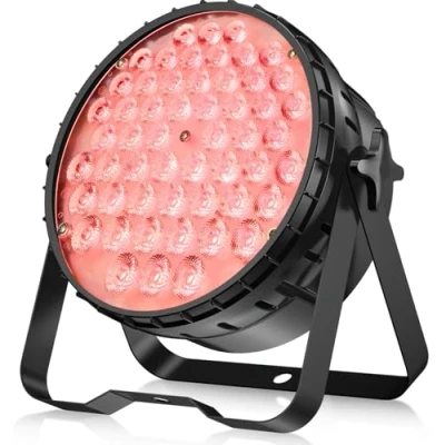 Imagen de BETOPPER Luces de Escenario 54x4W RGBW, Luz Estroboscópica 4 en 1 DMX 4/8, DJ para Fiestas, Discotecas, Fotografía, Bodas, Jardín, Decoración del Hogar y Navidad (1 Pack)