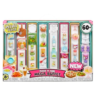 Imagen de MGA&#039;s Miniverse Make It Mini Mega Buffet Coleccionables, DIY, Juego de Resina, Réplicas Comida, para Coleccionistas y Niños a Partir 8 años, NO Comestible
