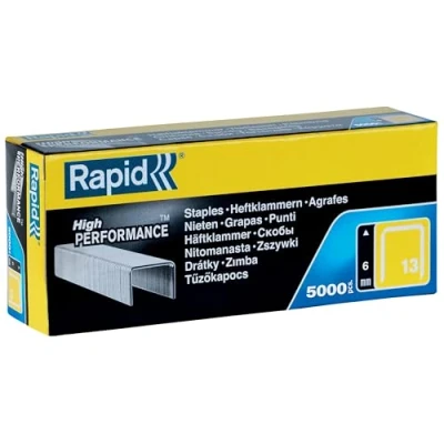 Imagen de Rapid Caja de Grapas N.º 13 Alambre Fino Acero Galvanizado, 6 mm 5.000