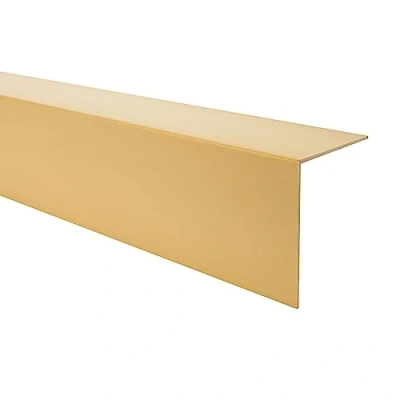 Imagen de Quest Perfil angular de PVC autoadhesivo, protección bordes y esquinas 40x40mm, 150cm, dorado Robusto duradero