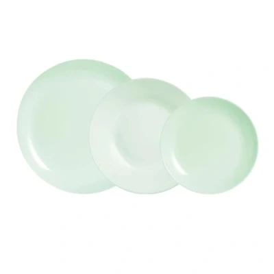 Imagen de Luminarc Diwali Paradise Vajilla Opal 18 Piezas 6 Personas Verde