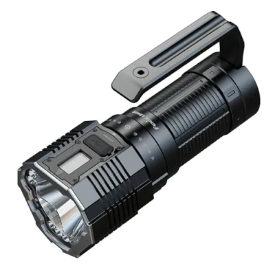 Imagen de FENIX LR60R, linterna LED ultrabrillante recargable de largo alcance 21.000 lúmenes 1085 m 113 horas máximo Batería gran capacidad Carga rápida 45 W Pantalla OLED Banco energía