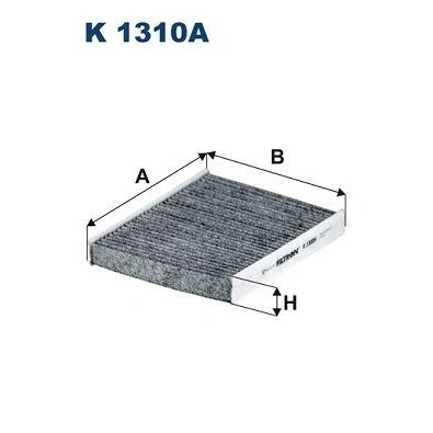 Imagen de FILTRON K 1310A Filtro de habitáculo carbón activado 216 186 30 TOYOTA: Corolla XII Familiar, Prius III Hatchback, C HR, LEXUS: UX, RX IV