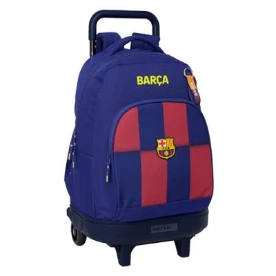 Imagen de Safta F.C. Barcelona 1ª EQUIPACIÓN 25/26 Mochila Grande con Ruedas, Compacta, Extraíble, Ideal para Niños de Diferentes Edades, Cómoda y Versátil, Calidad Resistencia, 33x22x45 cm