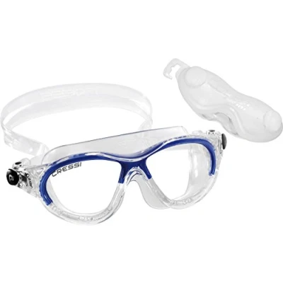 Imagen de Cressi Cobra Kid Gafas de Piscina para Niños, Color Transparente / Azul royal, Talla Única