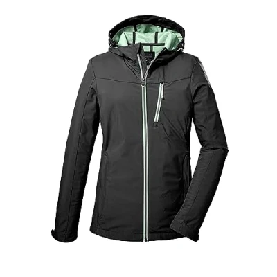 Imagen de killtec Mujer Chaqueta softshell/chaqueta outdoor con capucha KOS 89 WMN SFTSHLL JCKT, black, 48, 39138 000