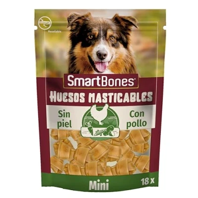 Imagen de SmartBones Pollo Huesos masticables Mini para perros, 18 piezas