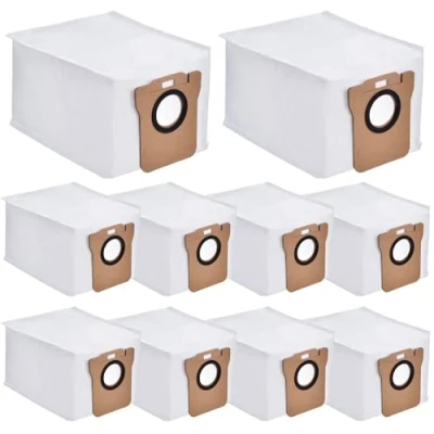 Imagen de L10 Bolsas para aspiradora Dreame 10 unidades Xiaomi X10 L10s Ultra L20 Robot Aspirador Estación Base 2,5L Gran Capacidad Bolsa de Repuesto Accesorios
