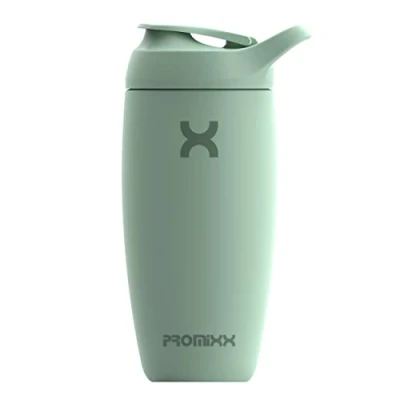 Imagen de Promixx botella mezcladora Pursuit, nueva edición: de agua acero inoxidable aislada y vaso para licuadora, 550 ml, Verde algas marinas